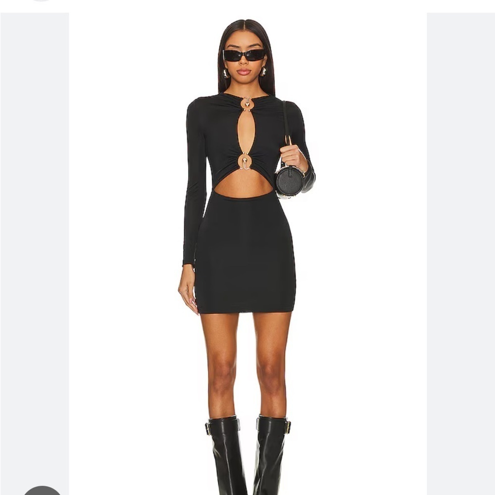 Superdown Elegant Black Mini Dress